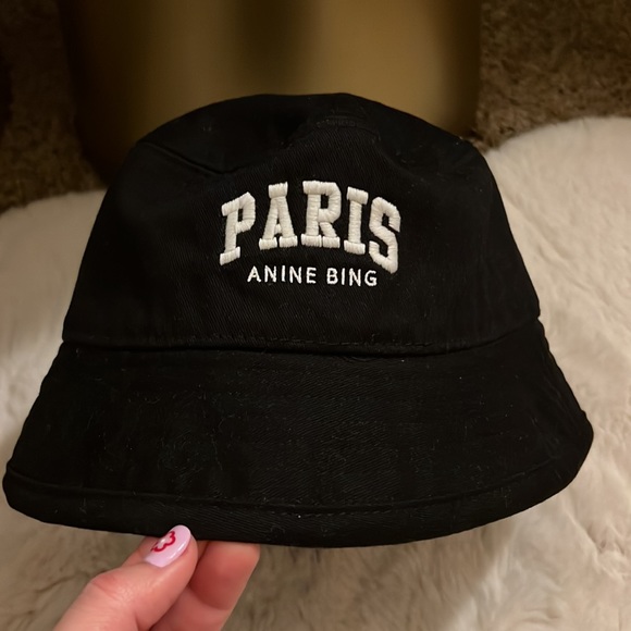 Anine Bing Paris Embroidered-Logo Bucket Hat - Picture 5 of 8